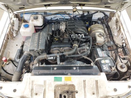 Моторный отсек ГАЗ 31105 Волга после установки ГБО