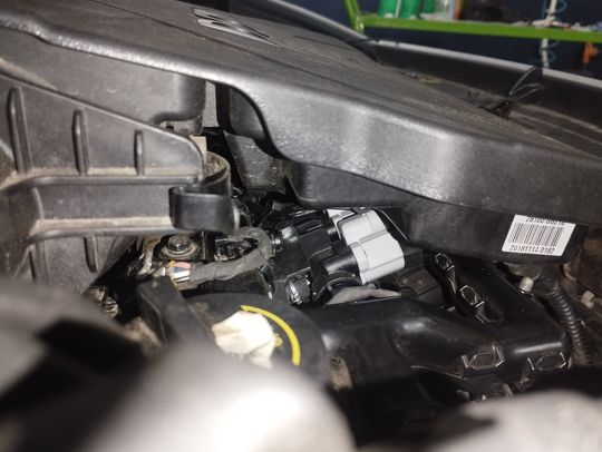 Расположение газовой рампы КИА Пиканто